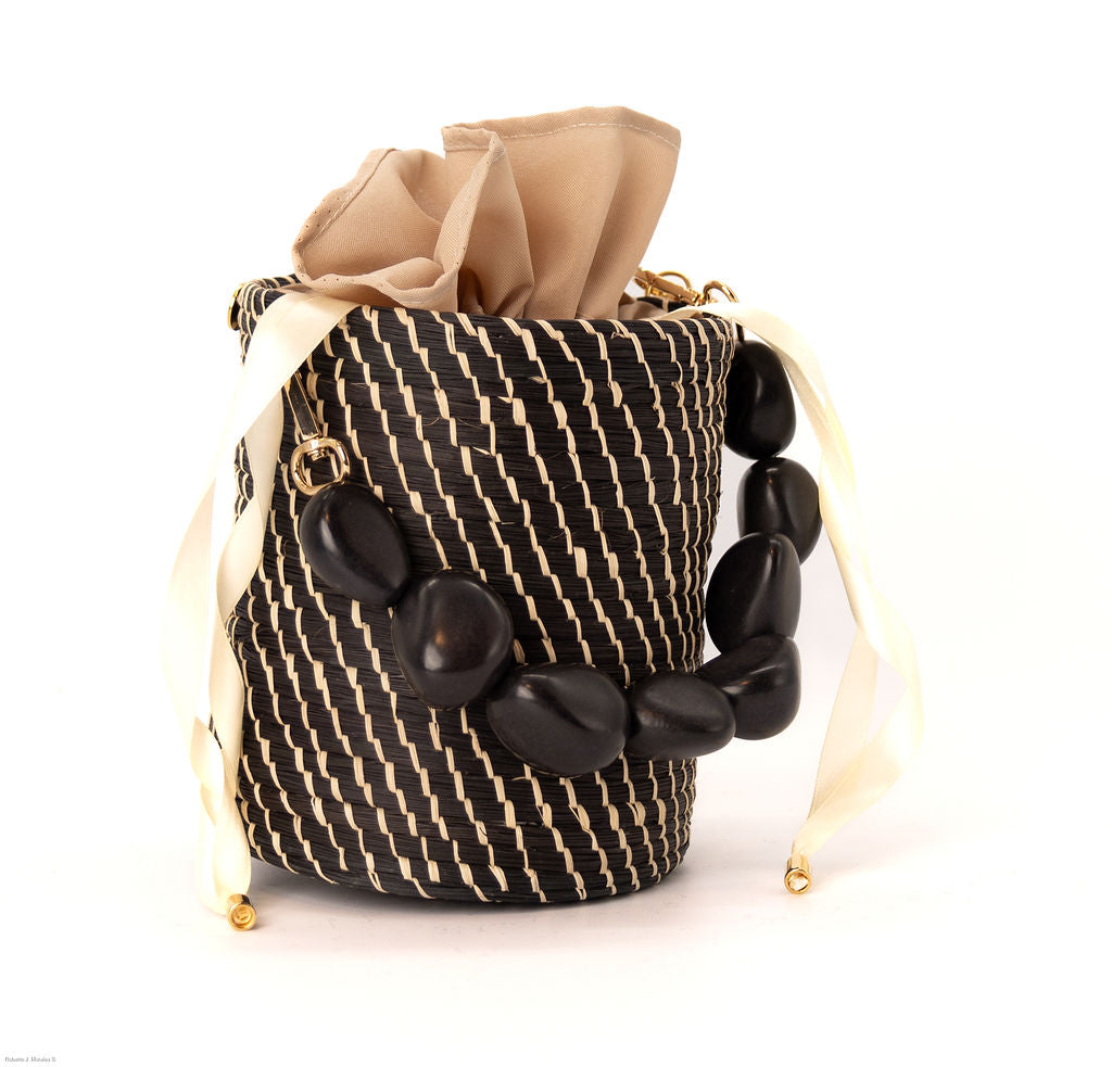 Ebony River Rattan Bag