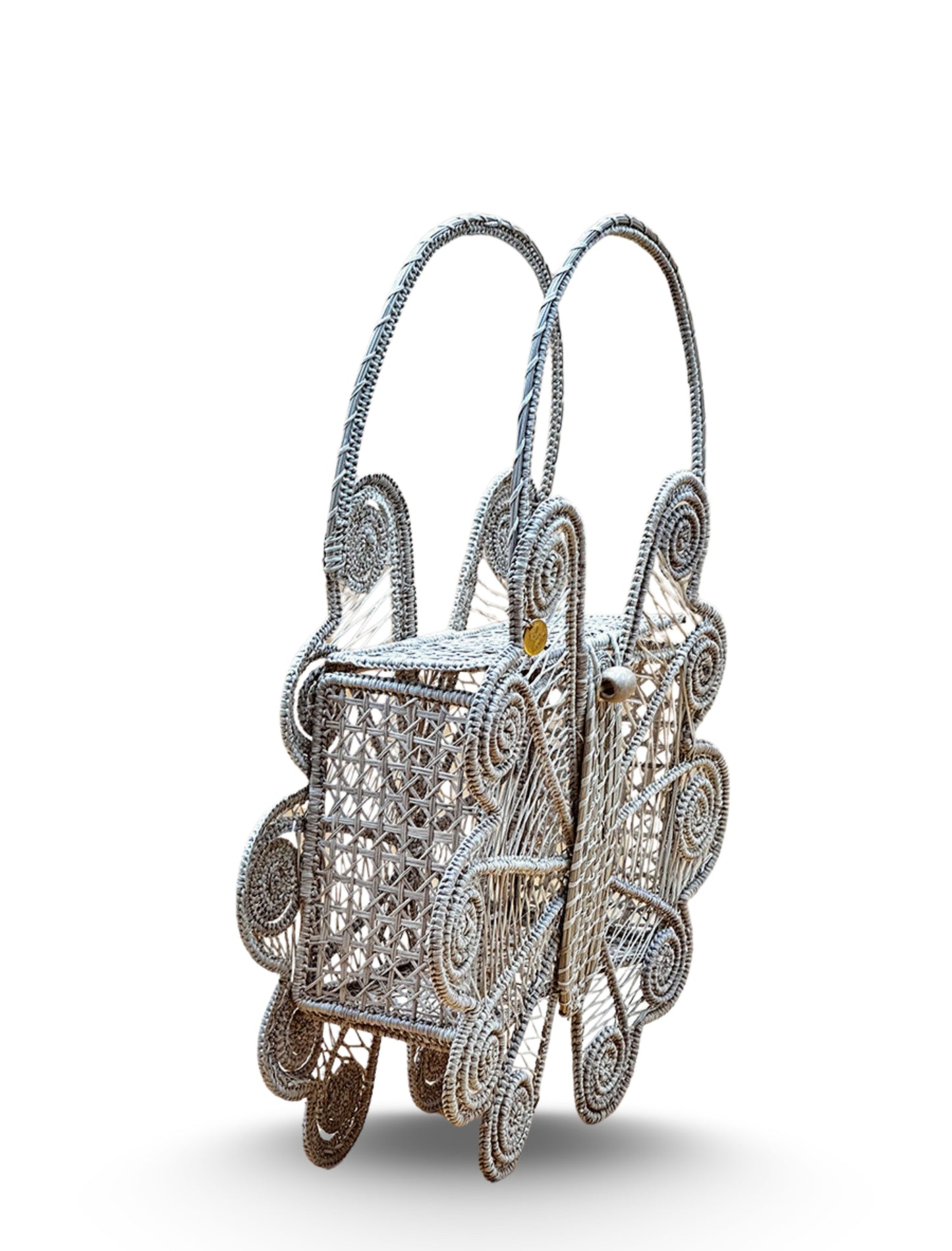 Cecily Woven Rattan Bag