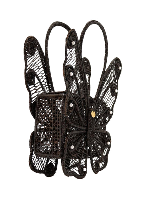 Handmade rattan bag crafted by Colombian women artisans