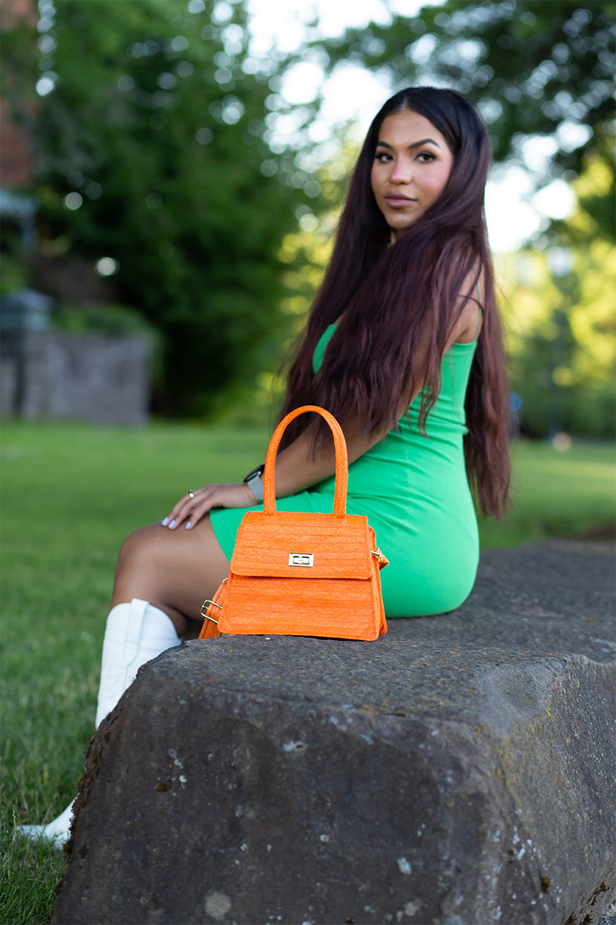 Orange Vegan Bag