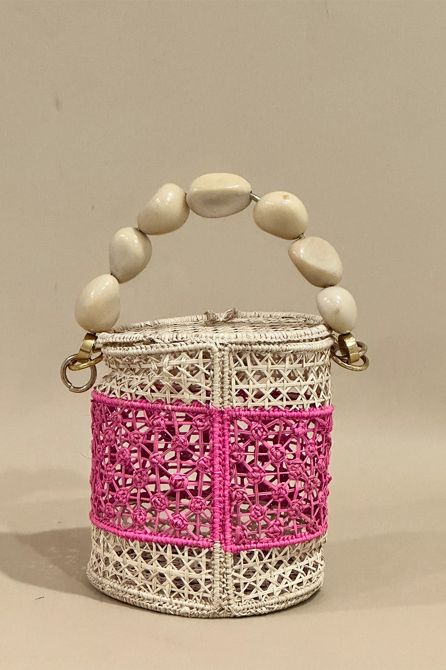 Palma Rosa Straw Bag