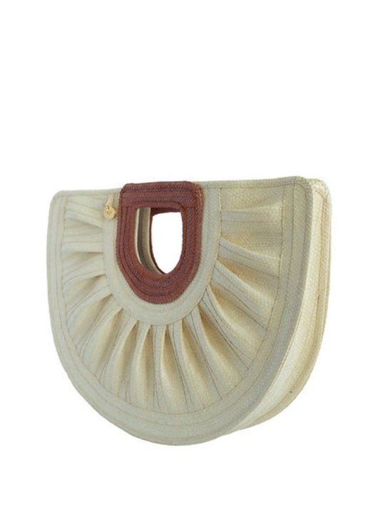 Handmade palm bag inspired by Colombian artisan crafts