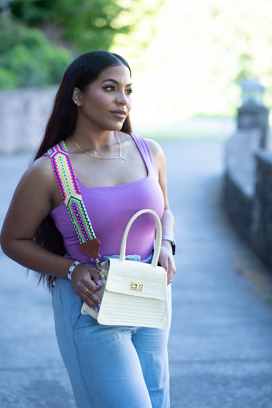 Tropical Crossbody Bag Strap