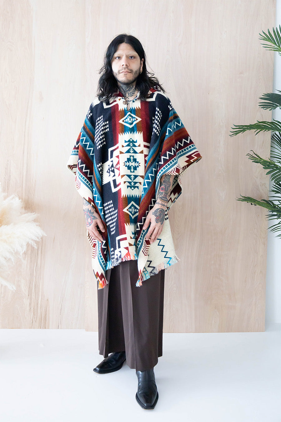 Astetic Wool Poncho