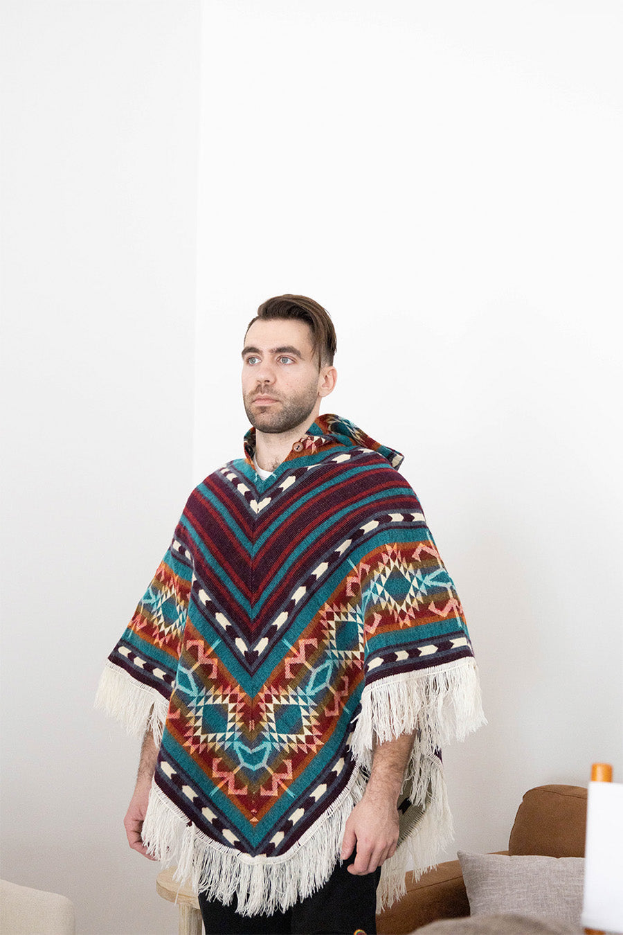 Beat Wool Poncho