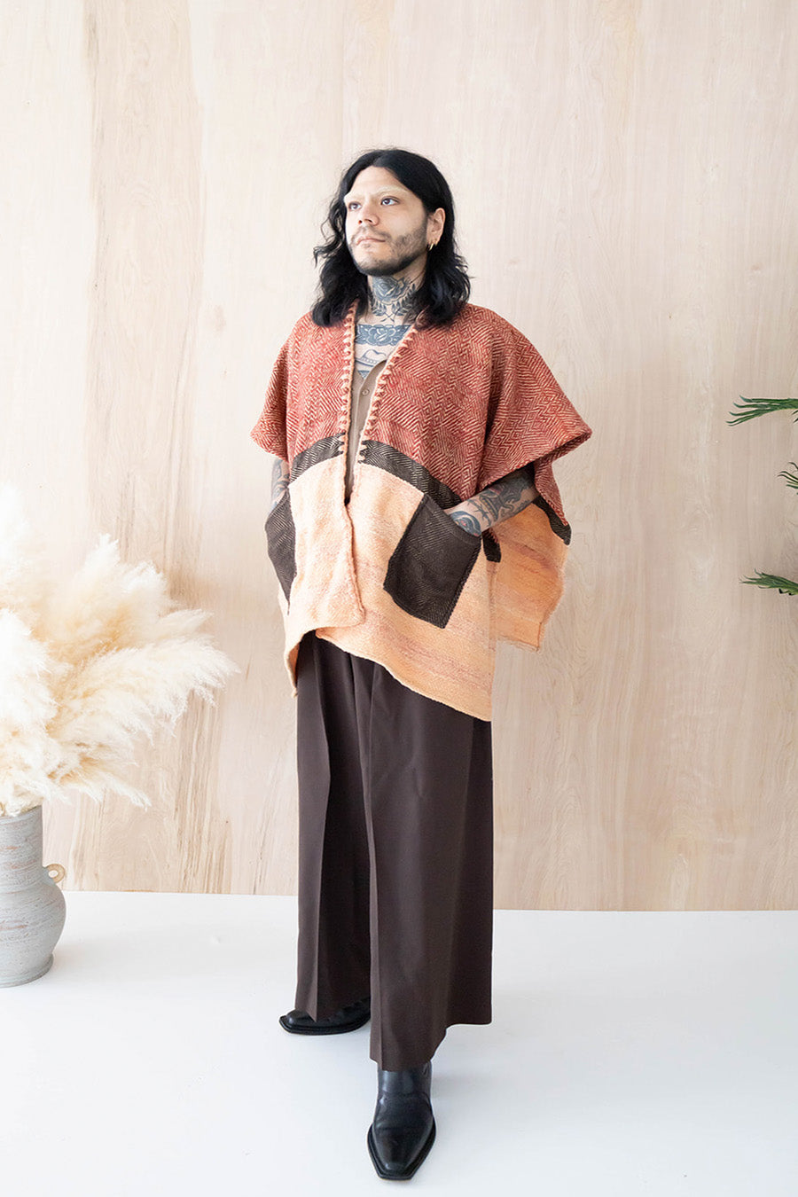 Bohemio Wool Poncho