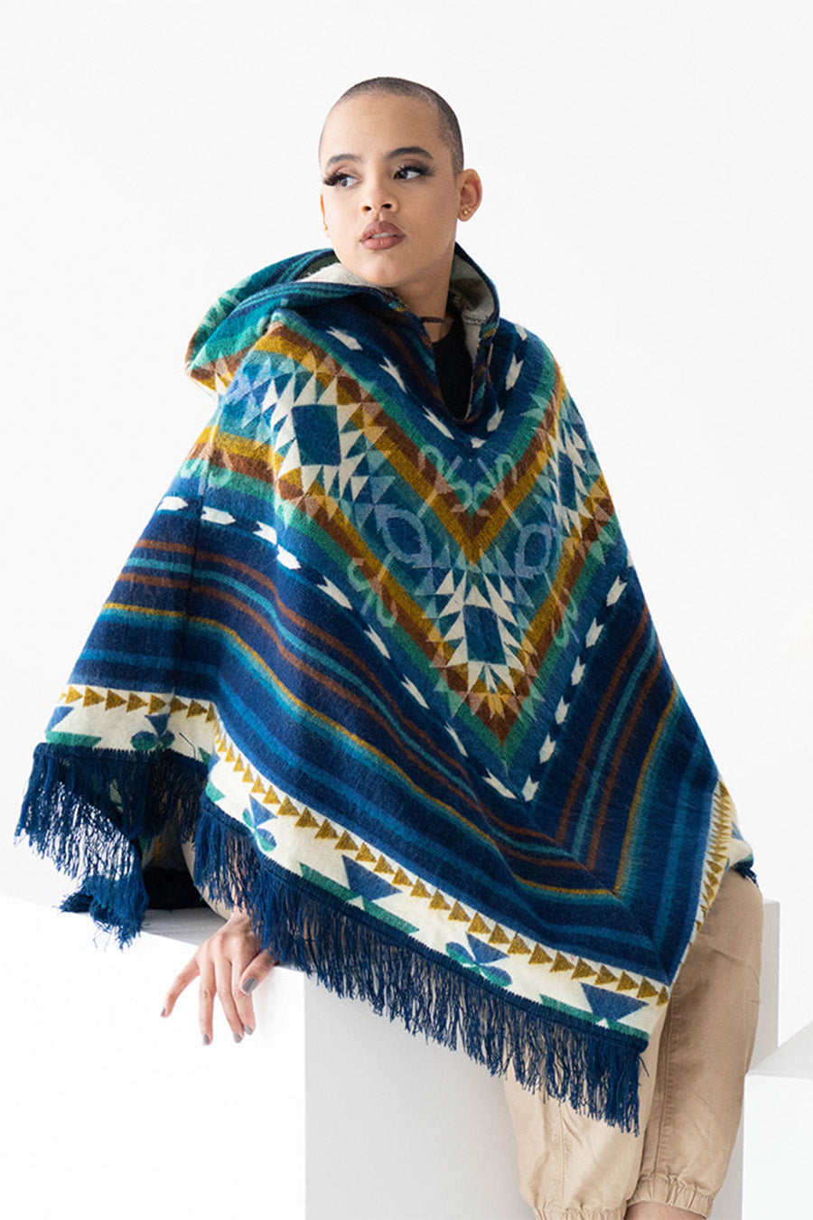 Festival Wool Poncho