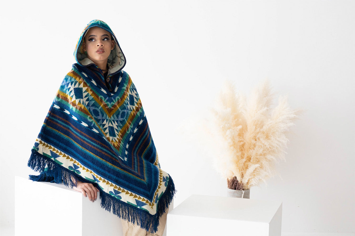 Festival Wool Poncho