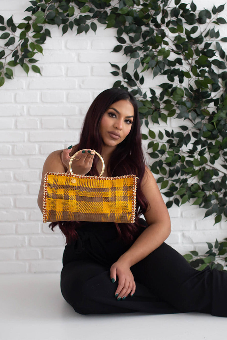 Latte Straw Bag