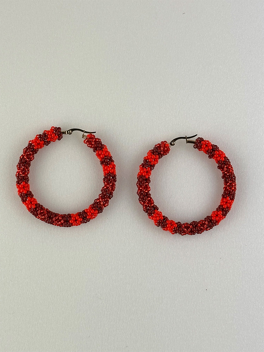 Red Candonga Earrings