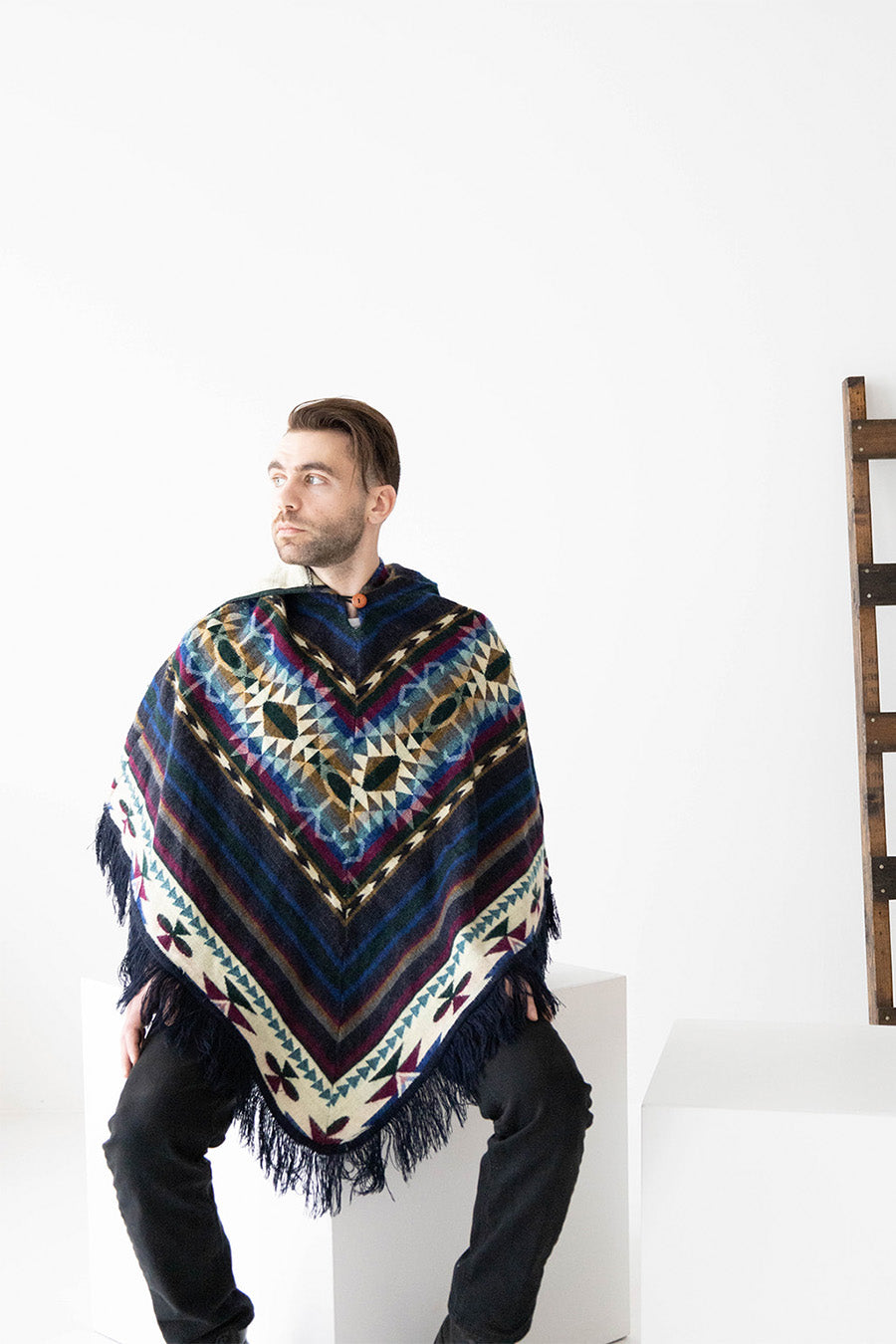Rolling Wool Poncho