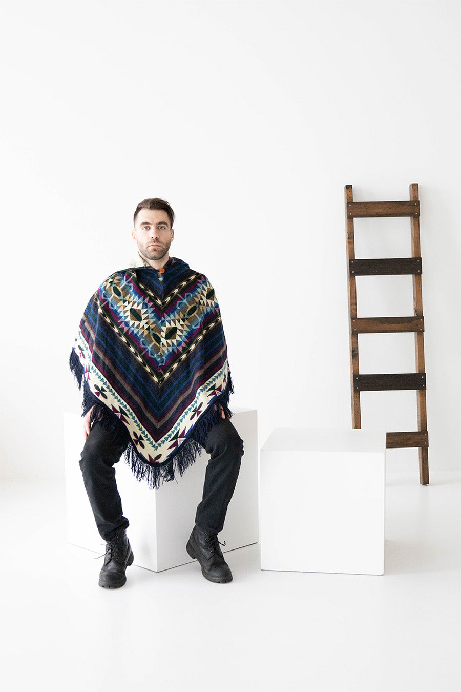 Rolling Wool Poncho
