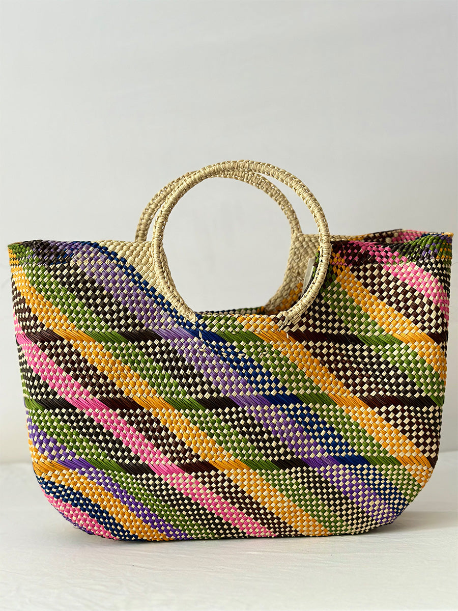 Sepia Straw Bag