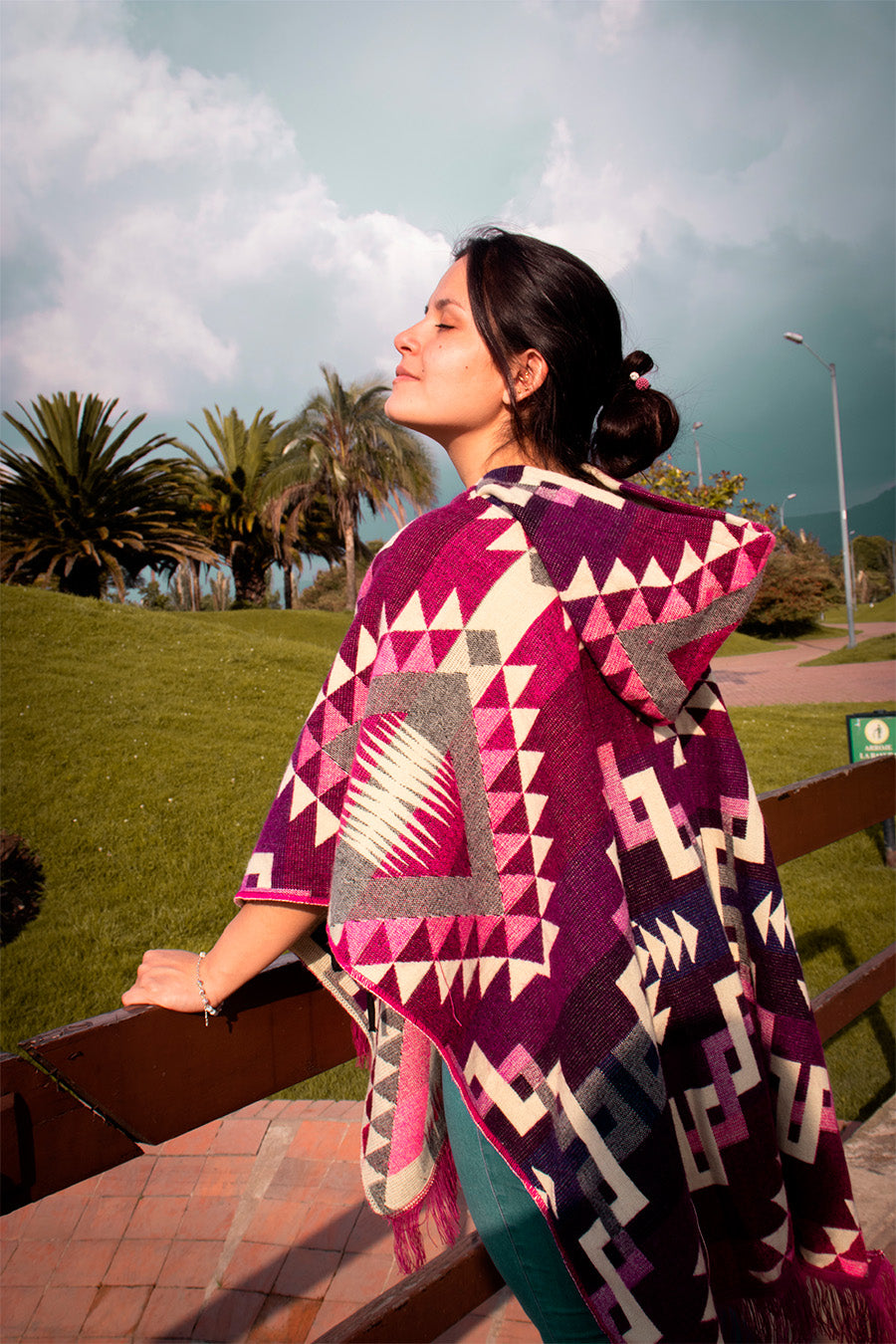 Uva Wool Poncho