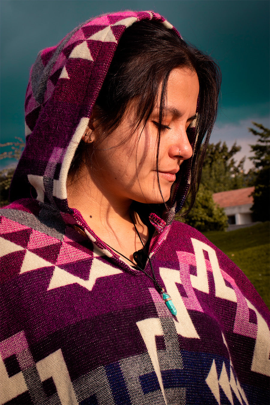 Uva Wool Poncho