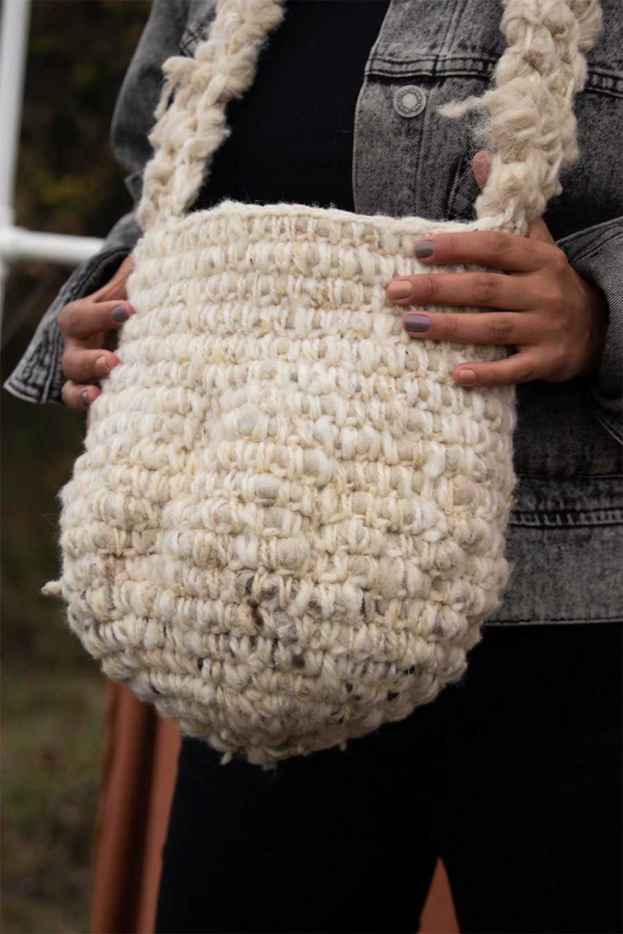 White sheep Mochila