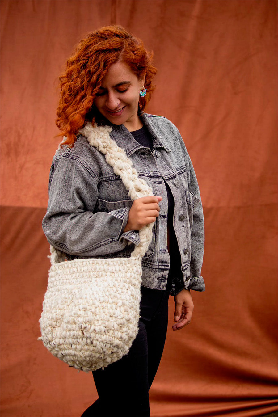 White sheep Mochila