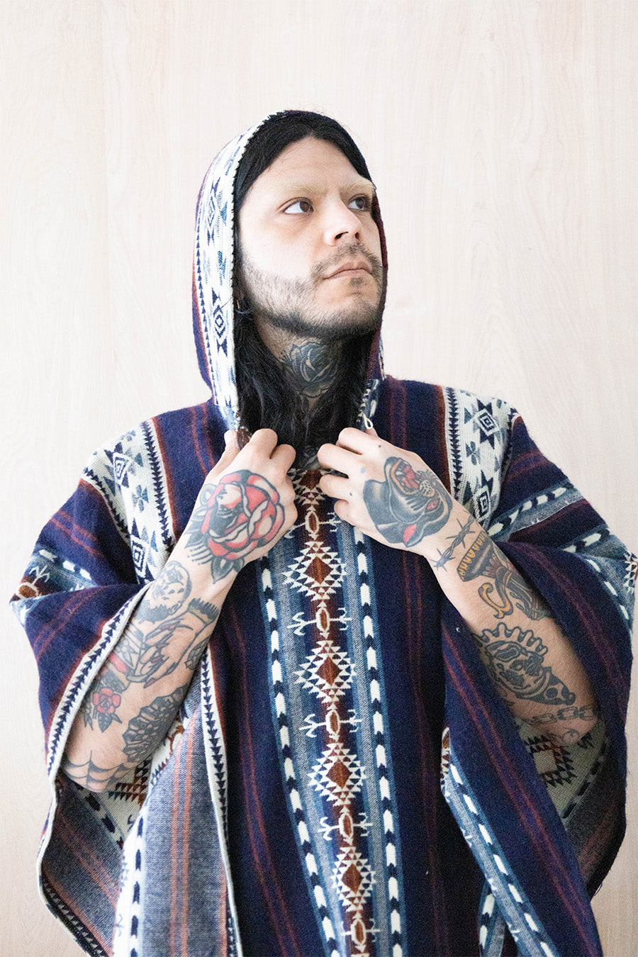 Yahe Wool Poncho
