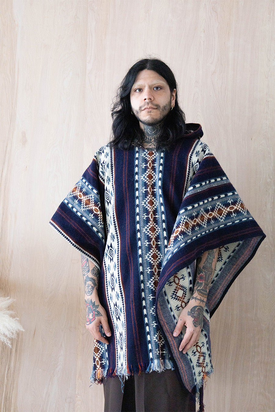 Yahe Wool Poncho