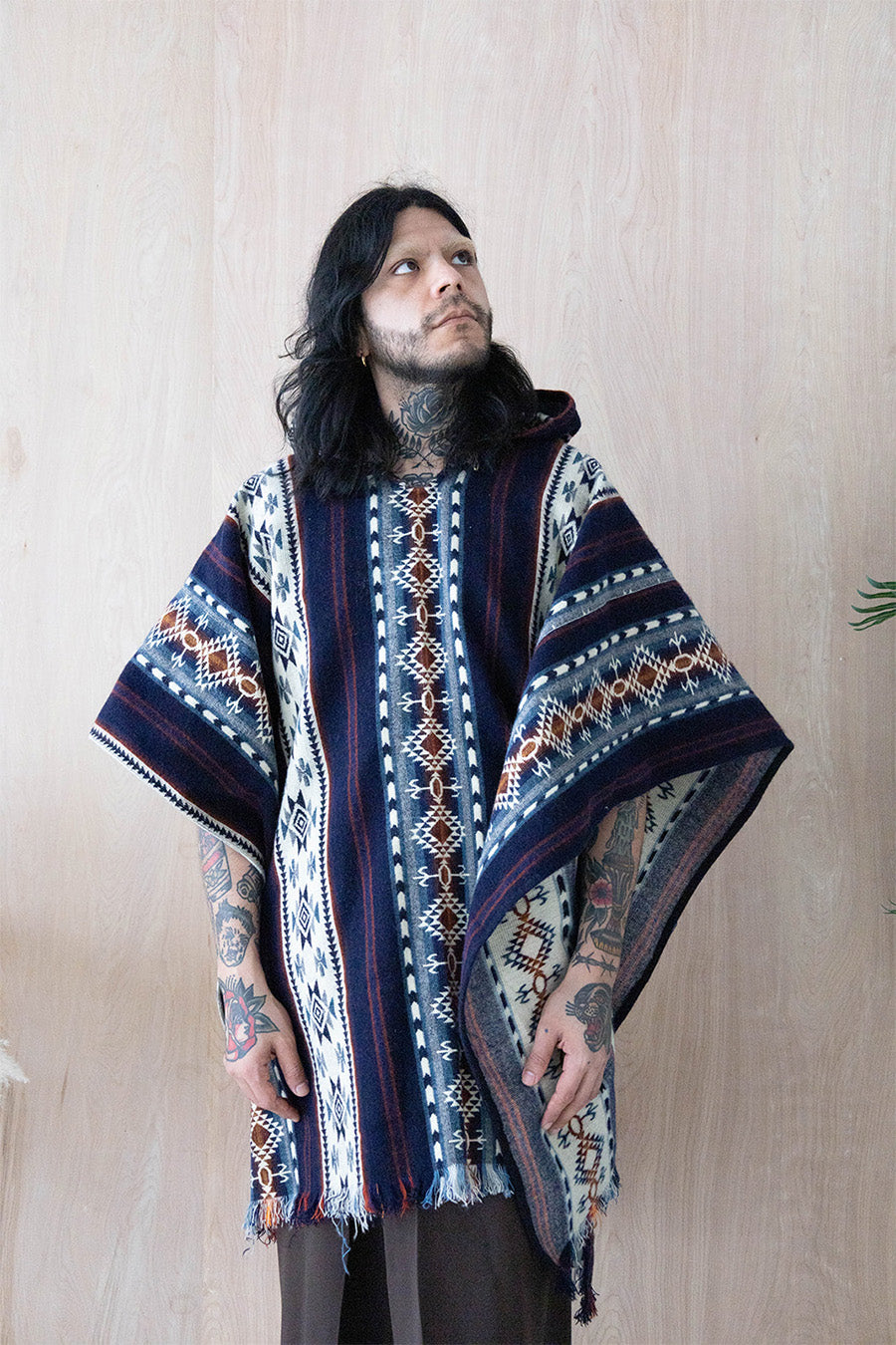 Yahe Wool Poncho