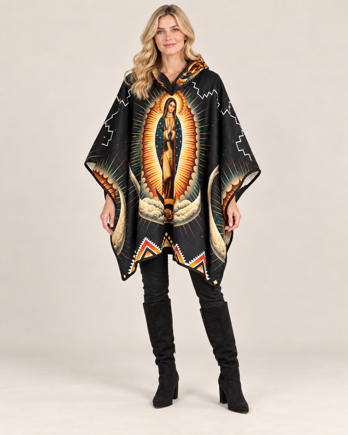 Maria Poncho — Black