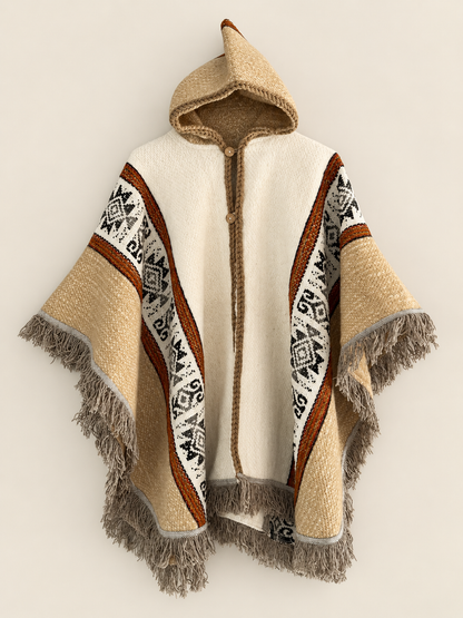 Isabela Poncho — Cream