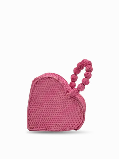 Handmade rattan fashion bag with natural tones