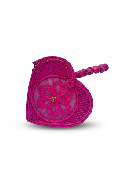 Colombian artisan rattan handbag with natural finish