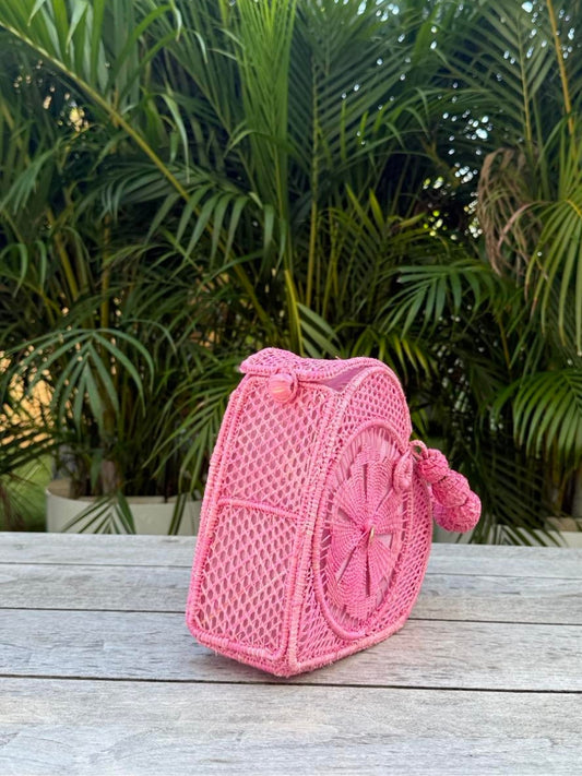 Rattan bag crafted by Colombian women artisans