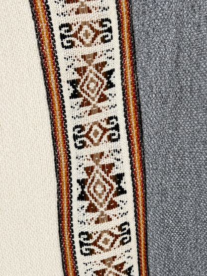 Mariela Poncho — Gray & Cream