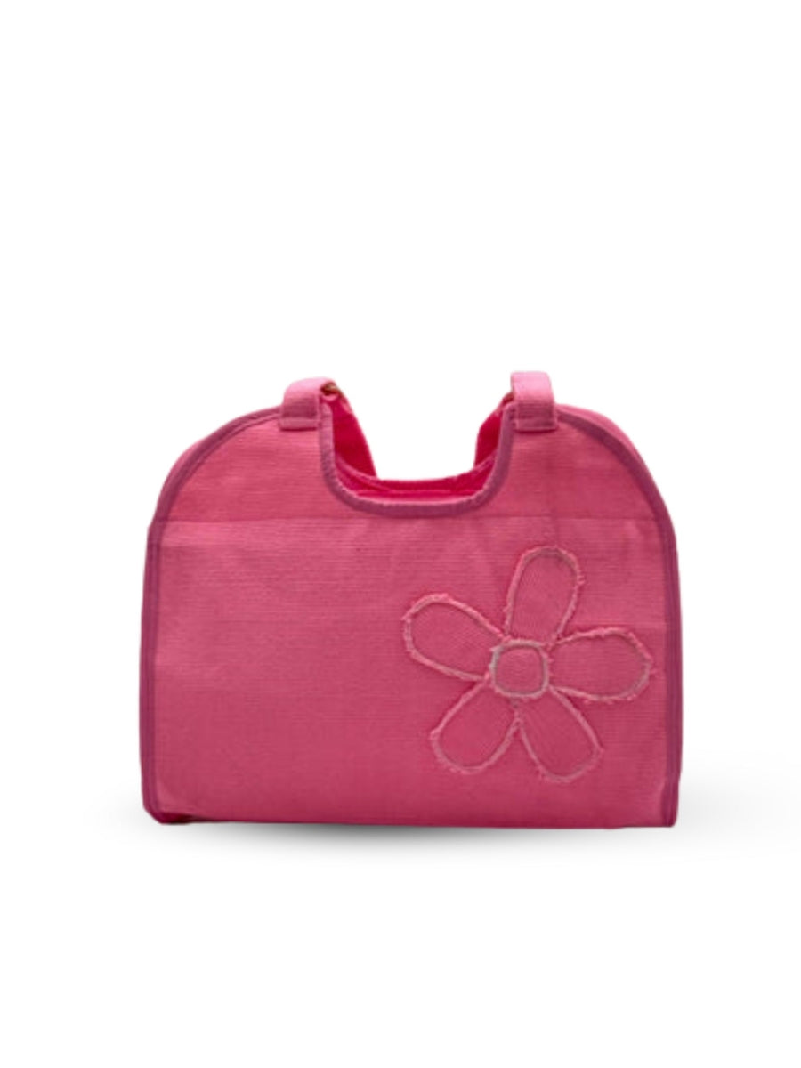 Boho bag featuring traditional handcrafted textile design