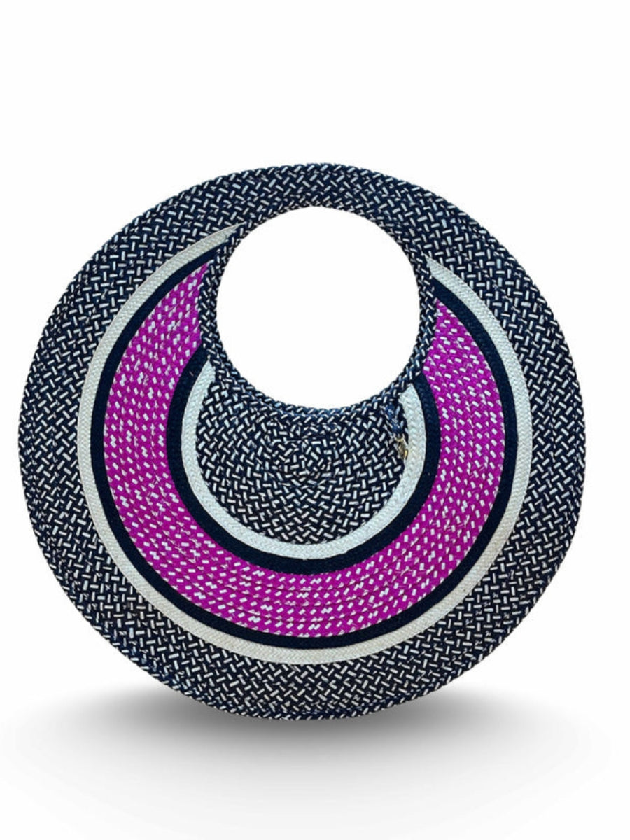 Palm purse with eco-friendly natural fiber design
