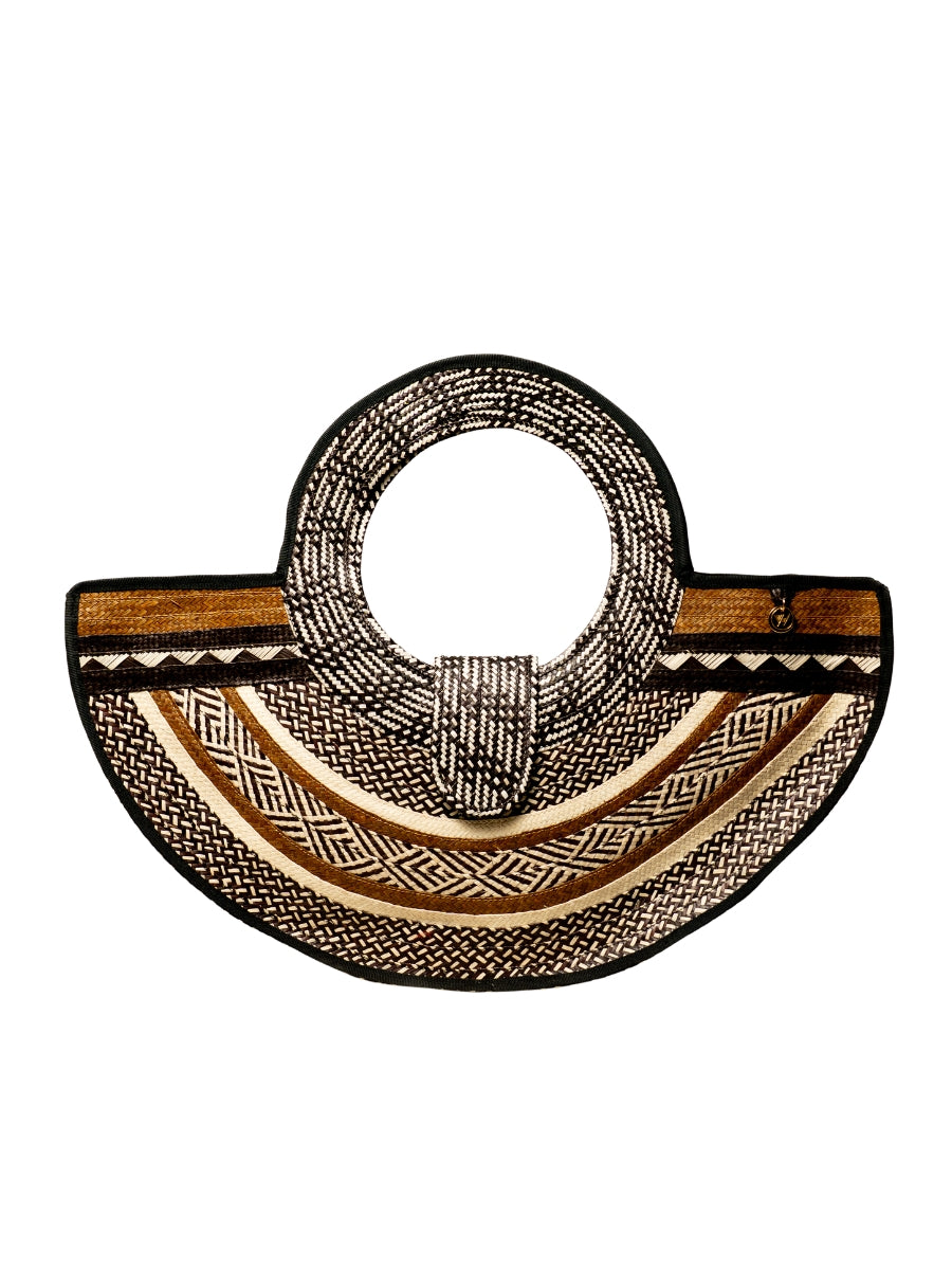 Palm bag with handcrafted artisan finish