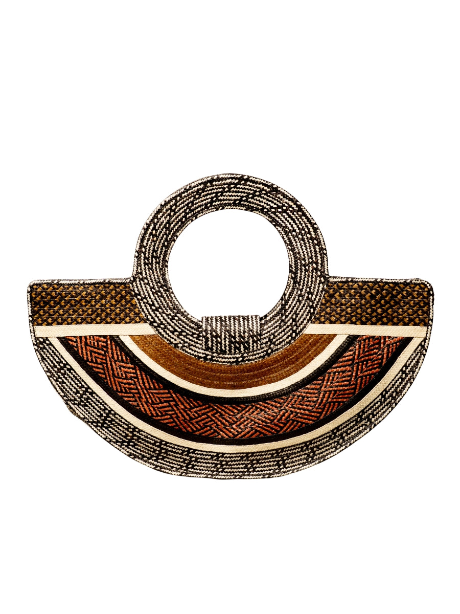 Handmade palm bag with elegant woven design
