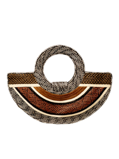 Handmade palm bag with elegant woven design