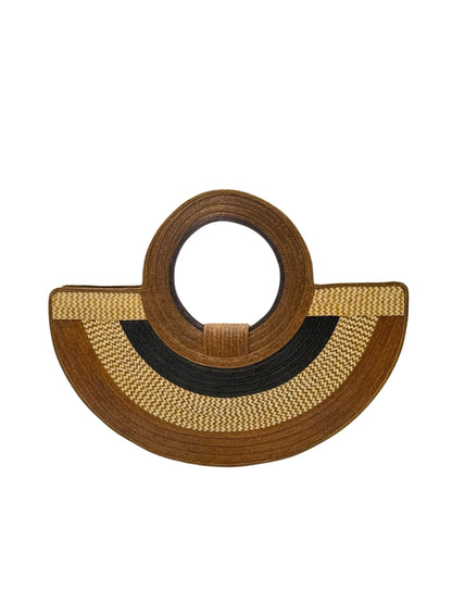 Handmade palm bag inspired by Colombian artisan crafts