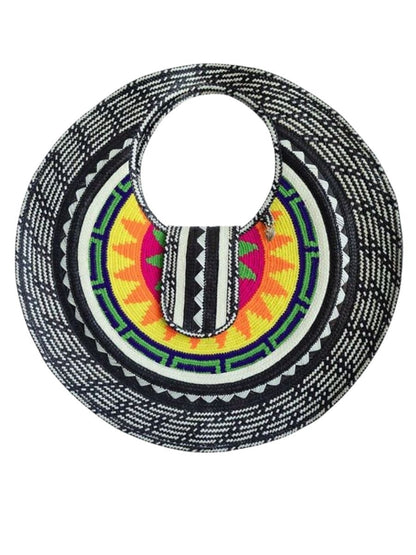 Palm bag crafted from natural palm leaves