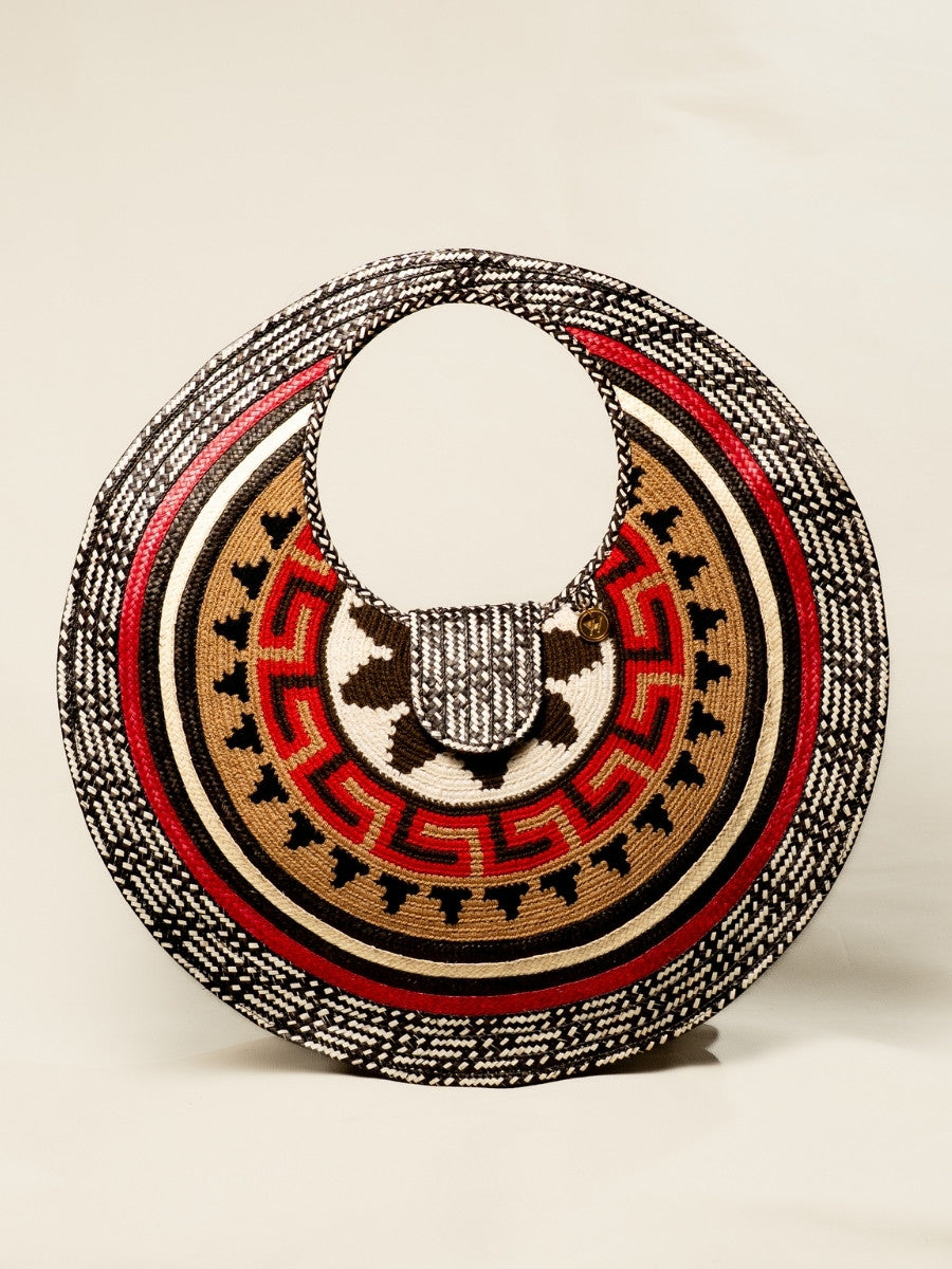 Palm bag featuring unique handcrafted artistry