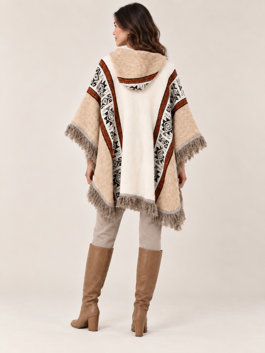Isabela Poncho — Cream