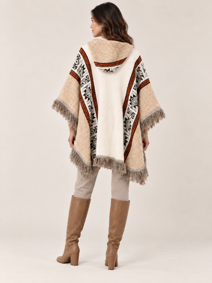 Isabela Poncho — Cream