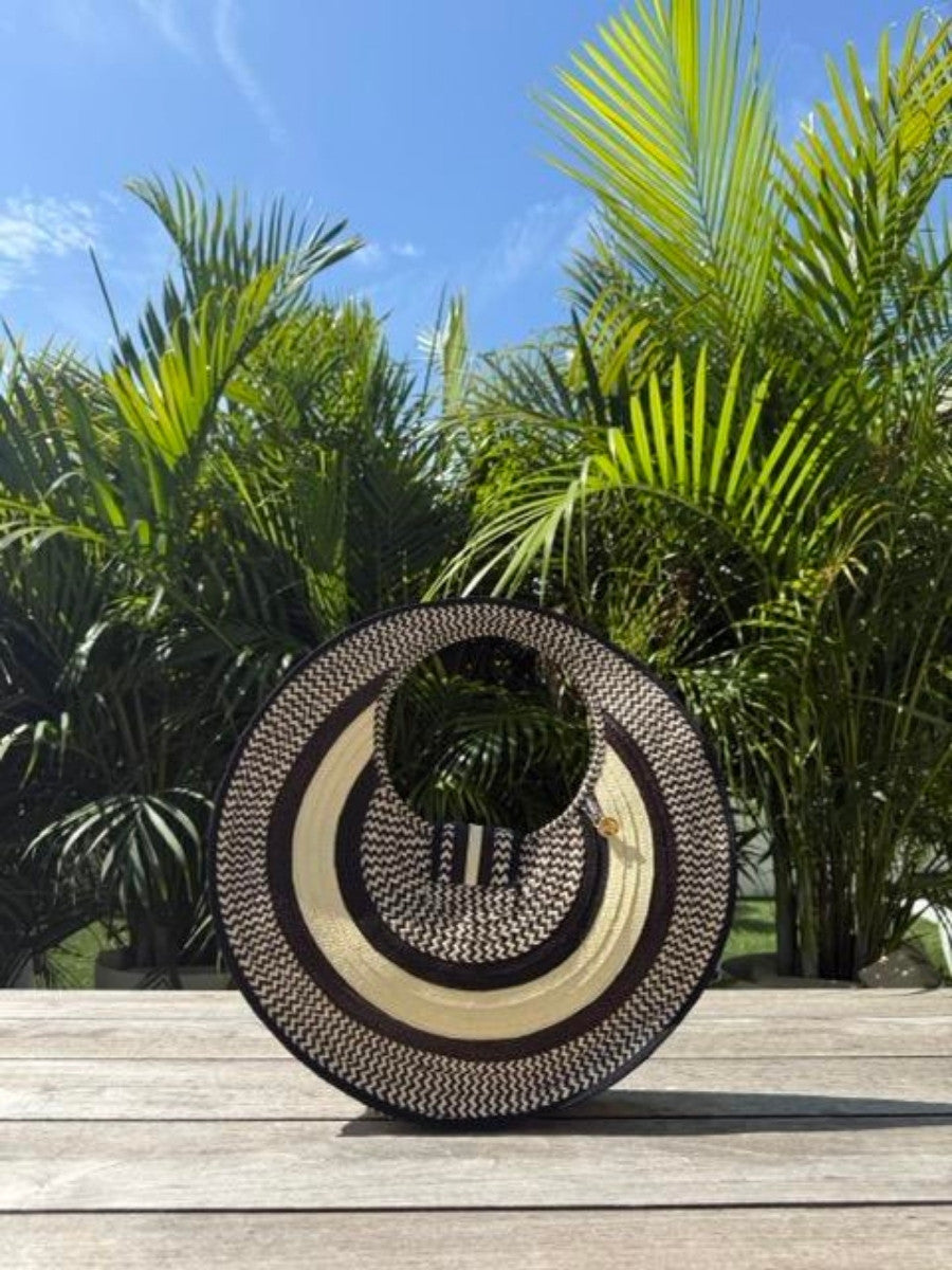 Handmade handwoven bag with timeless woven design