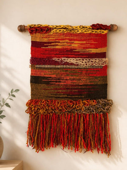 Handwoven Colombian wall art crafted by skilled artisans