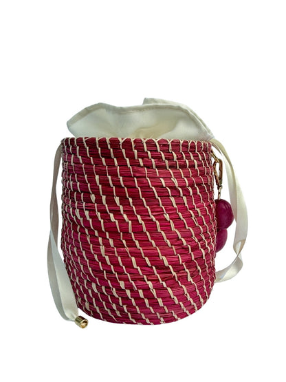 Jada Handmade Rattan Bucket Bag