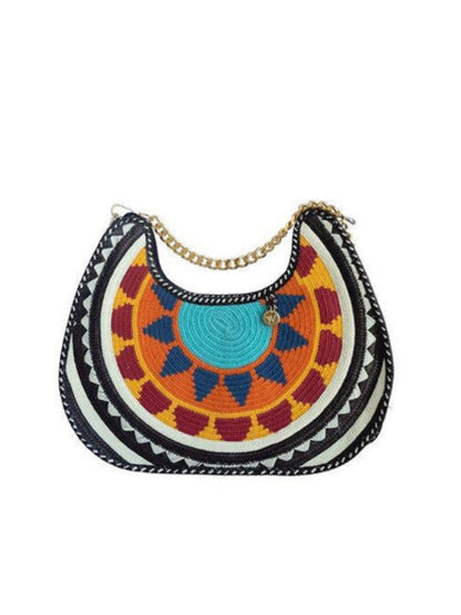 Handwoven bag created by artisan families from Colombia