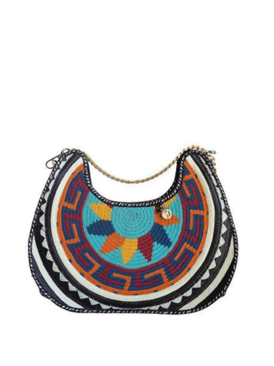 Little Mandala palm bag handcrafted by Colombian artisans