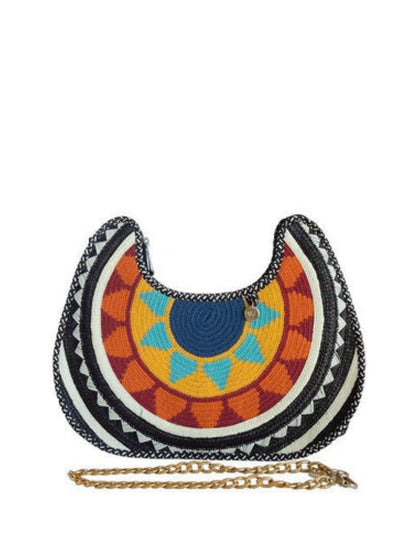 Handmade palm bag inspired by Colombian artisan crafts