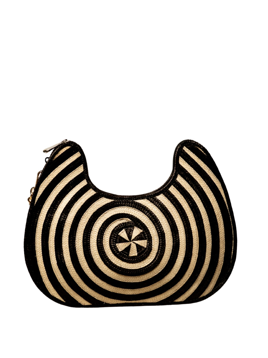Palm bag featuring handcrafted woven artistry