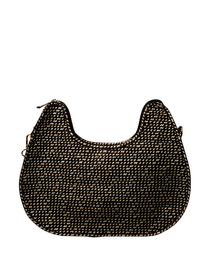 Artisan-made palm bag with woven character