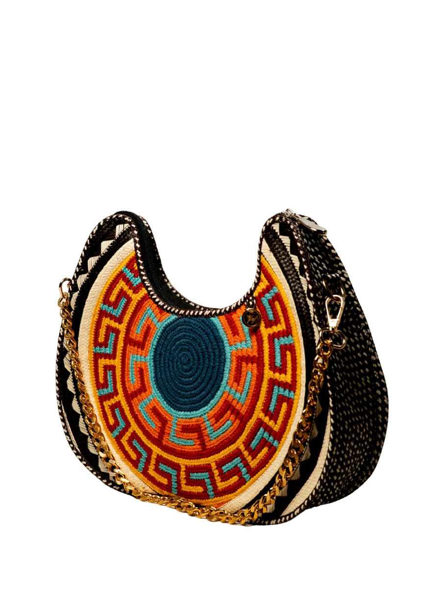 Handmade palm leaf bag with traditional craftsmanship