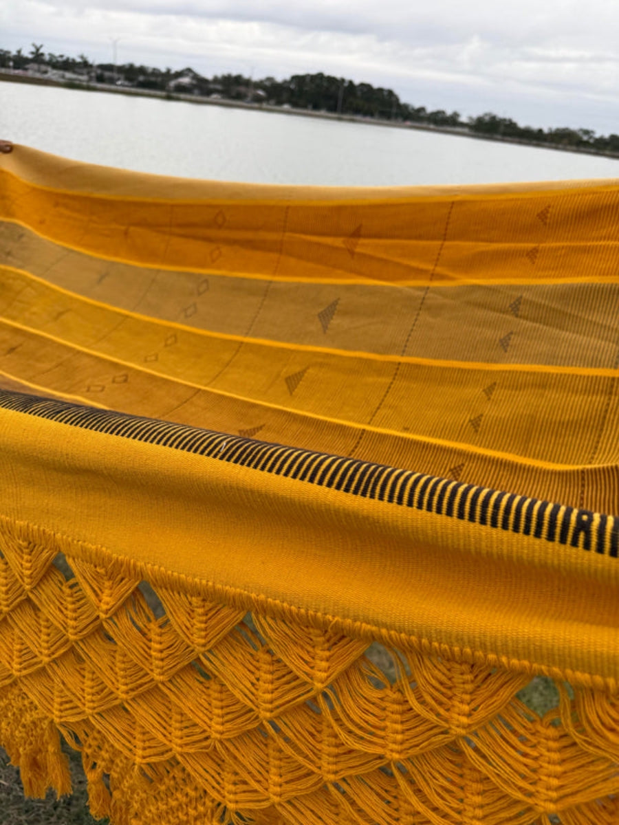 Handmade hammock inspired by Colombian artisan crafts